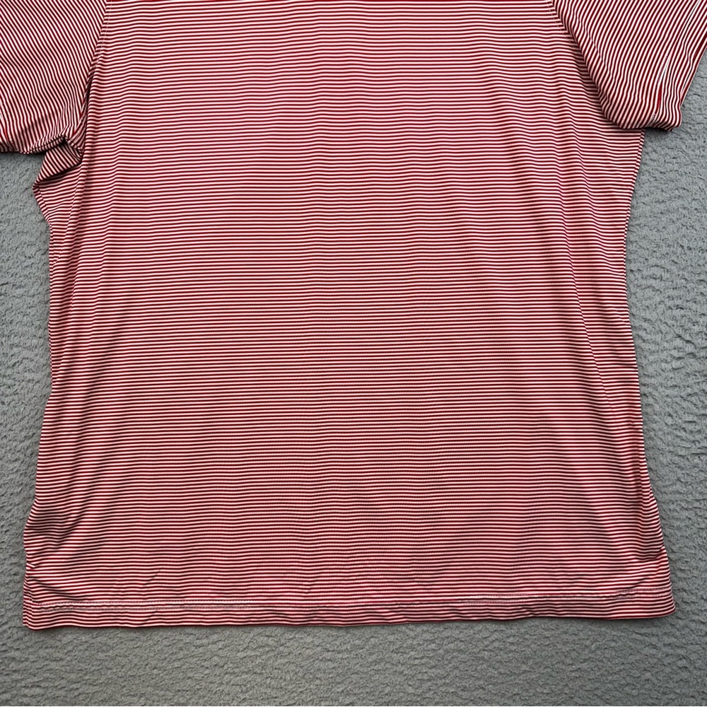 Chick Fil A Uniform Shirt Womens XL Red White Striped Stretch Hydrochill Work - Picture 7 of 12